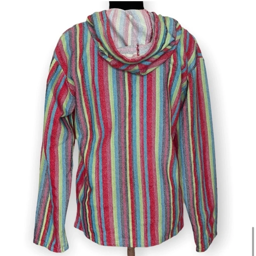 Beach by Exist Bahamas striped cotton pullover sweater hoodie